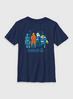 Marvel The Fantastic Four: First Steps Simple Panels Youth T-Shirt