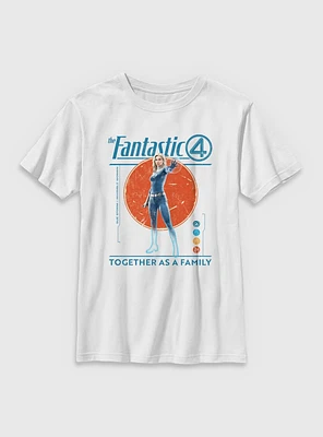 Marvel The Fantastic Four: First Steps Together As A Family Susan Storm Invisible Woman Youth T-Shirt
