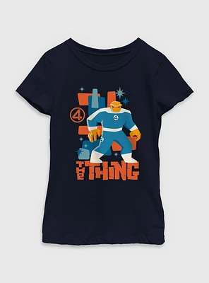 Marvel The Fantastic Four: First Steps Thing Vintage Youth Girls T-Shirt