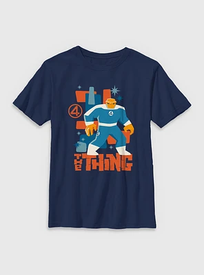 Marvel The Fantastic Four: First Steps Thing Vintage Youth T-Shirt