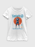 Marvel The Fantastic Four: First Steps Solve Everything Reed Richards Mister Youth Girls T-Shirt