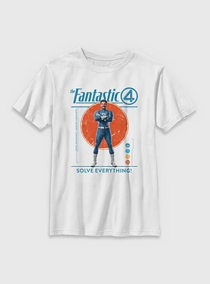 Marvel The Fantastic Four: First Steps Solve Everything Reed Richards Mister Youth T-Shirt