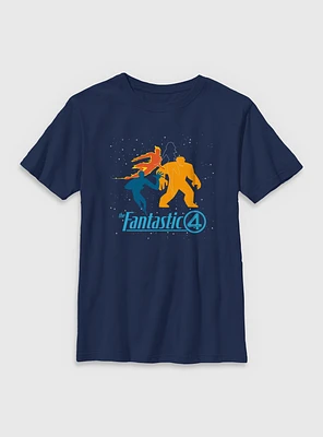 Marvel The Fantastic Four: First Steps Team Silhouette Youth T-Shirt