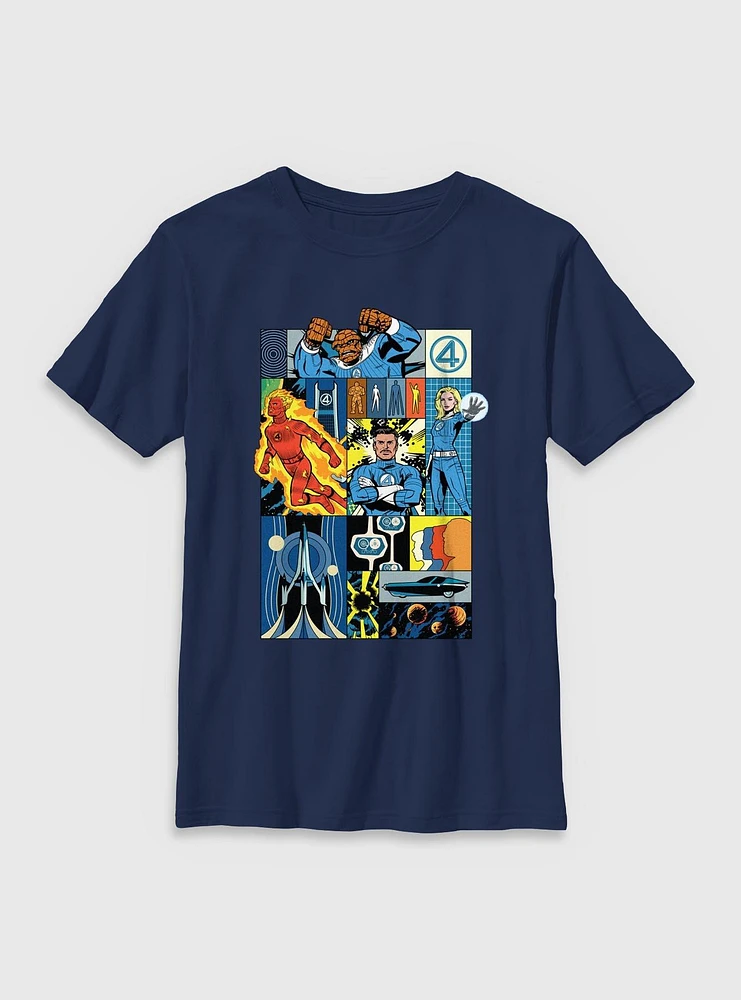 Marvel The Fantastic Four: First Steps Classic Four Youth T-Shirt