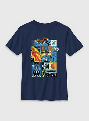 Marvel The Fantastic Four: First Steps Classic Four Youth T-Shirt
