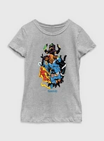 Marvel The Fantastic Four: First Steps Galactus Vs. Four Youth Girls T-Shirt