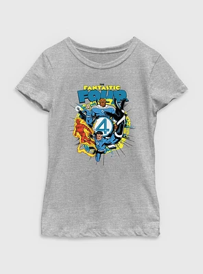 Marvel The Fantastic Four: First Steps Vintage Youth Girls T-Shirt
