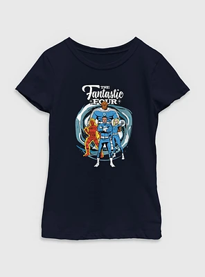 Marvel The Fantastic Four: First Steps Power Pose Youth Girls T-Shirt