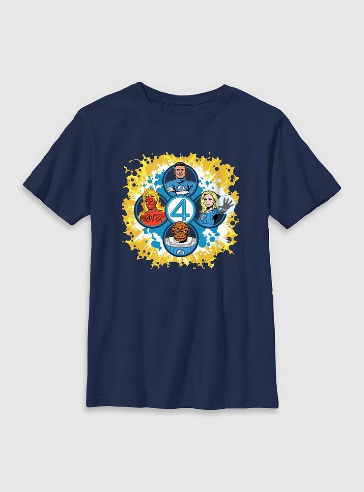 Marvel The Fantastic Four: First Steps Cosmic Explorers Youth T-Shirt