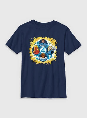Marvel The Fantastic Four: First Steps Cosmic Explorers Youth T-Shirt