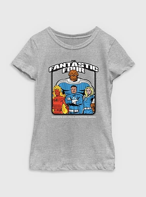 Marvel The Fantastic Four: First Steps Four Classic Protectors Youth Girls T-Shirt