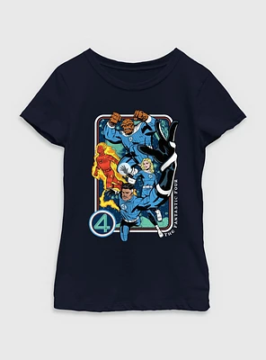 Marvel The Fantastic Four: First Steps Vintage Heroes Youth Girls T-Shirt