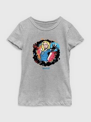 Marvel The Fantastic Four: First Steps Sue Storm Invisible Woman Power Youth Girls T-Shirt