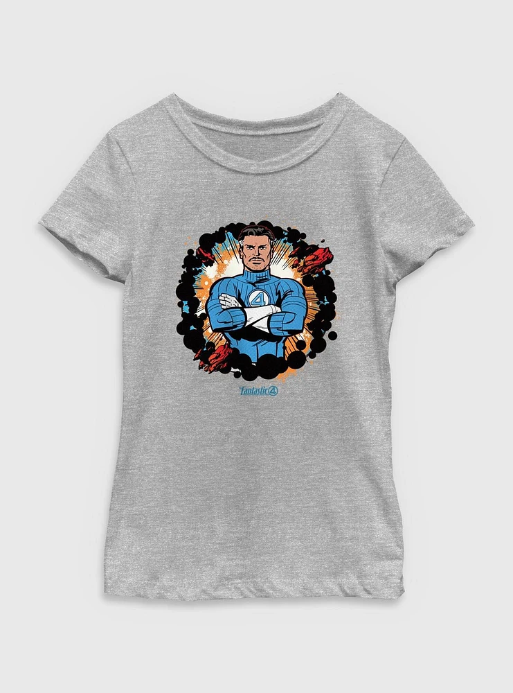 Marvel The Fantastic Four: First Steps Reed Richards Mister Power Youth Girls T-Shirt