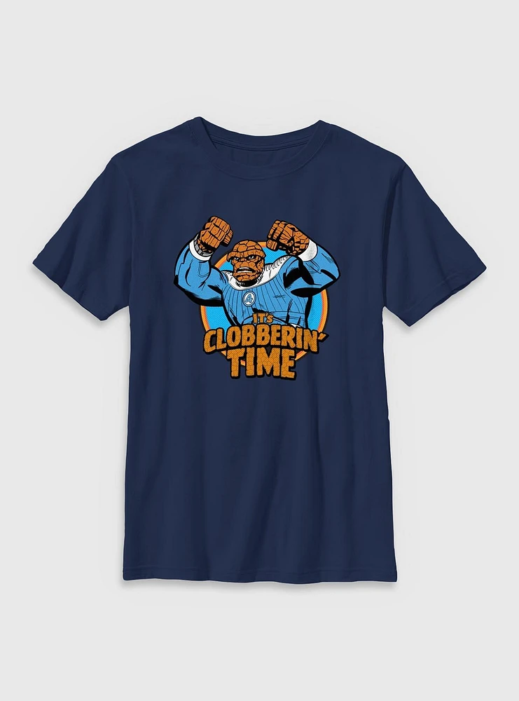 Marvel The Fantastic Four: First Steps Thing It's Clobberin' Time Youth T-Shirt