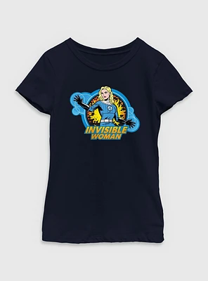 Marvel The Fantastic Four: First Steps Invisible Woman Power Youth Girls T-Shirt