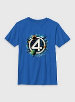 Marvel The Fantastic Four: First Steps Planets Logo Youth T-Shirt