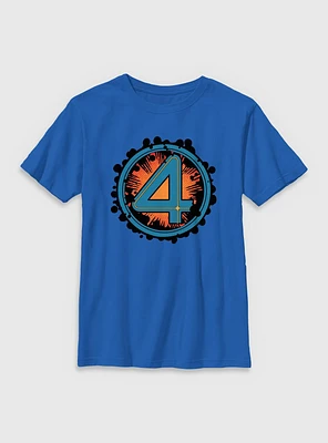 Marvel The Fantastic Four: First Steps Explosion Logo Youth T-Shirt