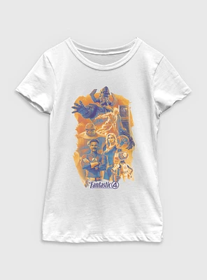 Marvel The Fantastic Four: First Steps Poster Youth Girls T-Shirt