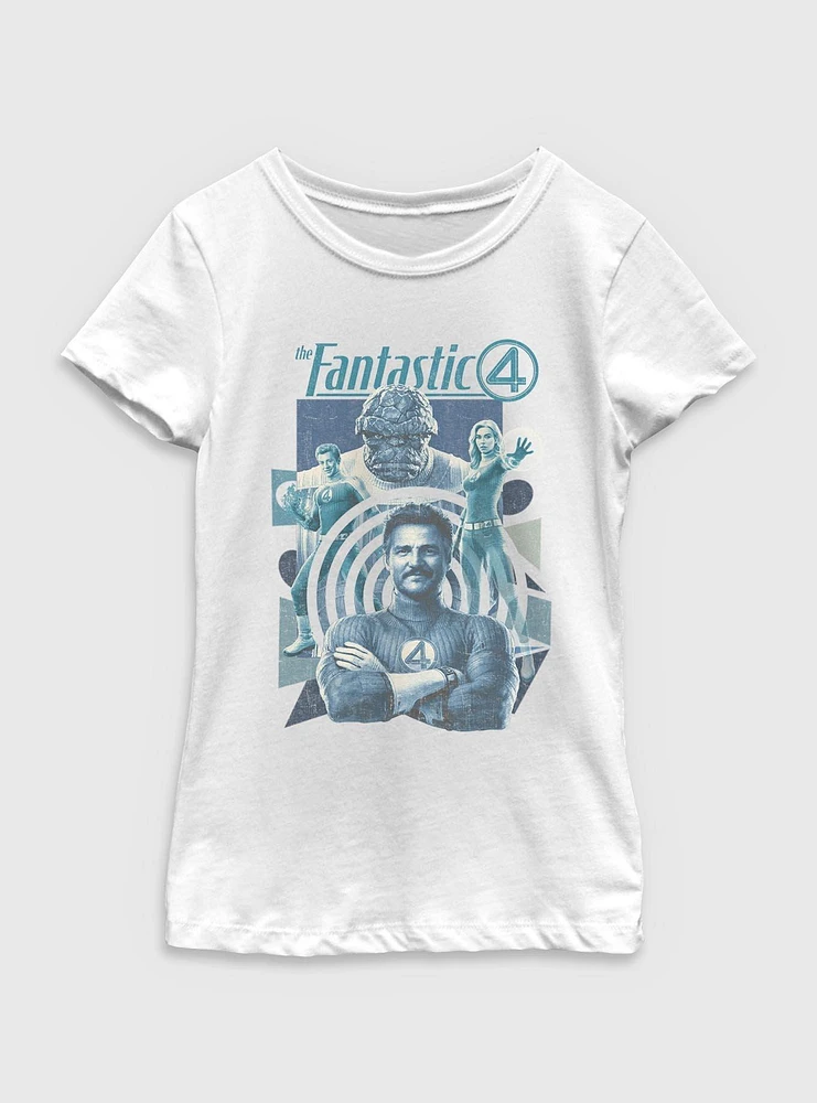 Marvel The Fantastic Four: First Steps Greatest Heroes Youth Girls T-Shirt