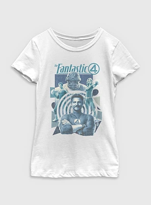 Marvel The Fantastic Four: First Steps Greatest Heroes Youth Girls T-Shirt