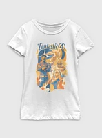Marvel The Fantastic Four: First Steps Retro Poster Youth Girls T-Shirt