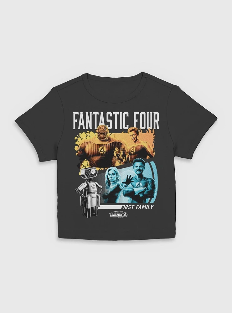 Marvel The Fantastic Four: First Steps Family & H.E.R.B.I.E. Womens Baby T-Shirt