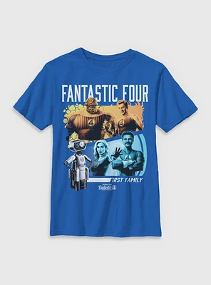 Marvel The Fantastic Four: First Steps Family & H.E.R.B.I.E. Youth T-Shirt
