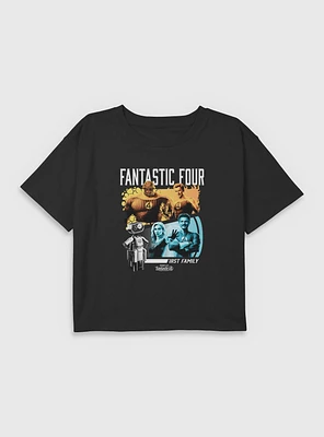 Marvel The Fantastic Four: First Steps Family & H.E.R.B.I.E. Youth Girls Boxy T-Shirt