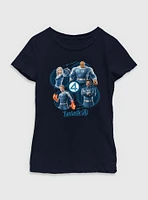 Marvel The Fantastic Four: First Steps Family Team Youth Girls T-Shirt