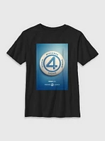 Marvel The Fantastic Four: First Steps Prepare 4 Launch Poster Youth T-Shirt