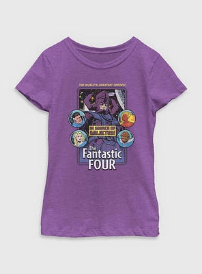 Marvel The Fantastic Four: First Steps Search Of Galactus Youth Girls T-Shirt