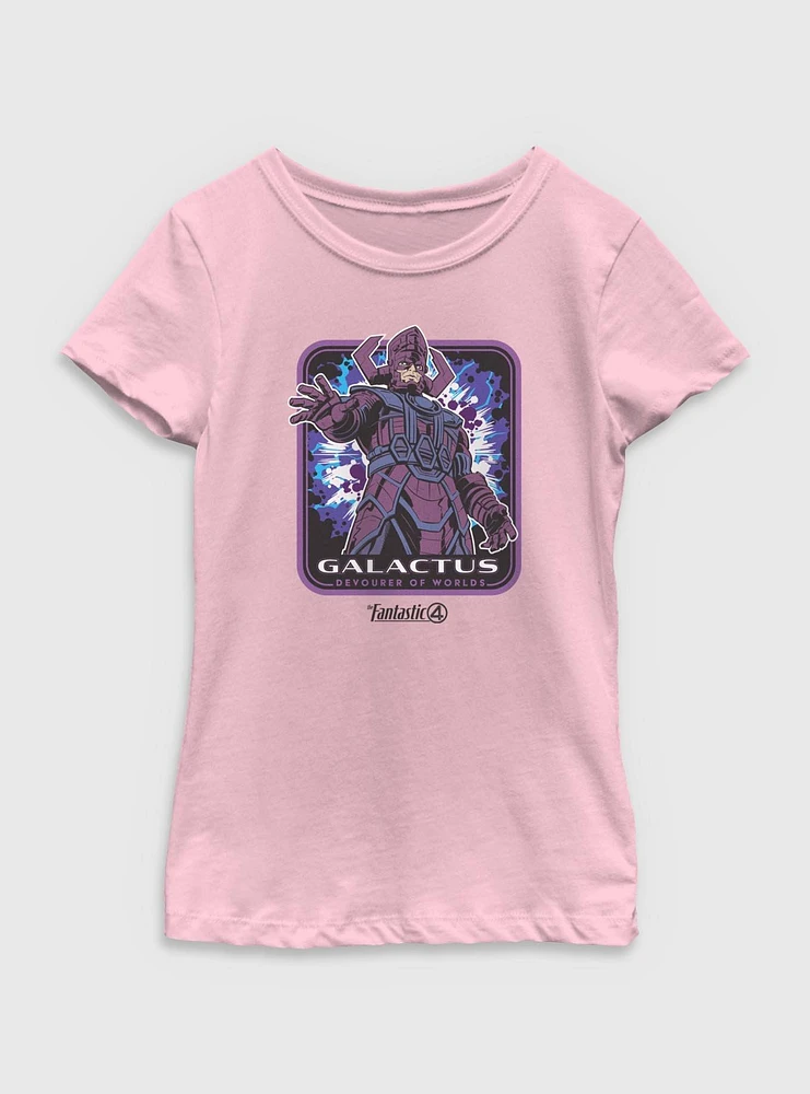 Marvel The Fantastic Four: First Steps Galactus Frame Youth Girls T-Shirt