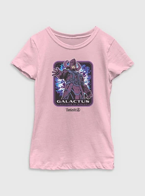 Marvel The Fantastic Four: First Steps Galactus Frame Youth Girls T-Shirt
