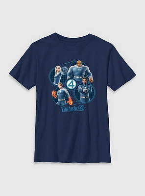 Marvel The Fantastic Four: First Steps Family Team Youth T-Shirt