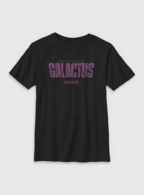 Marvel The Fantastic Four: First Steps Galactus Name Devourer Of Worlds Youth T-Shirt
