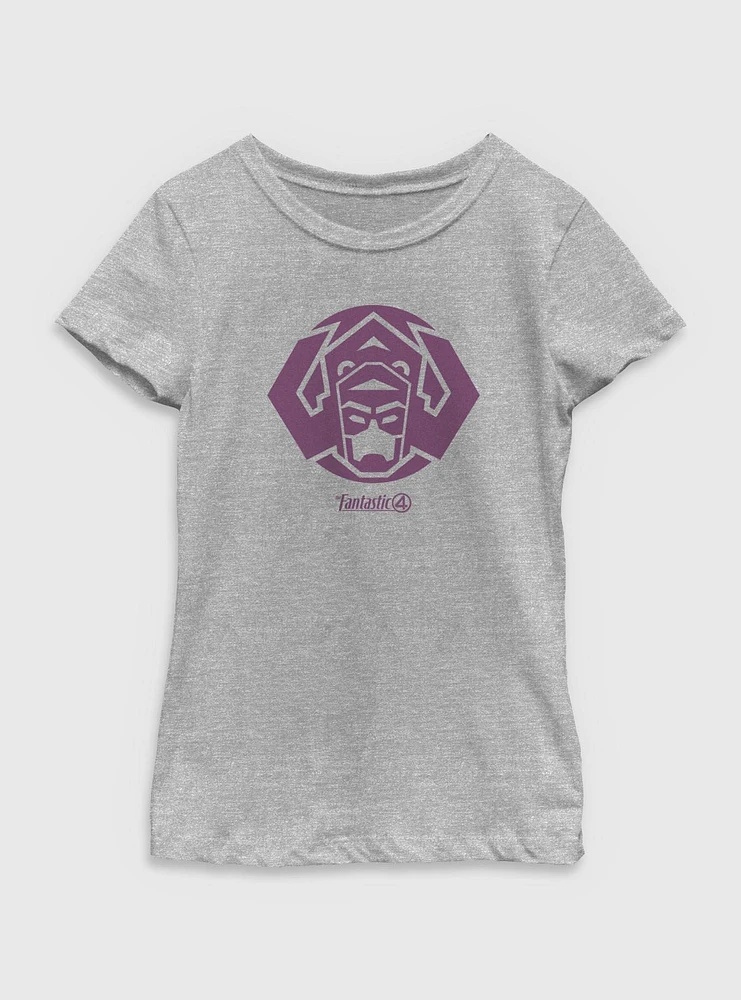 Marvel The Fantastic Four: First Steps Galactus Icon Youth Girls T-Shirt