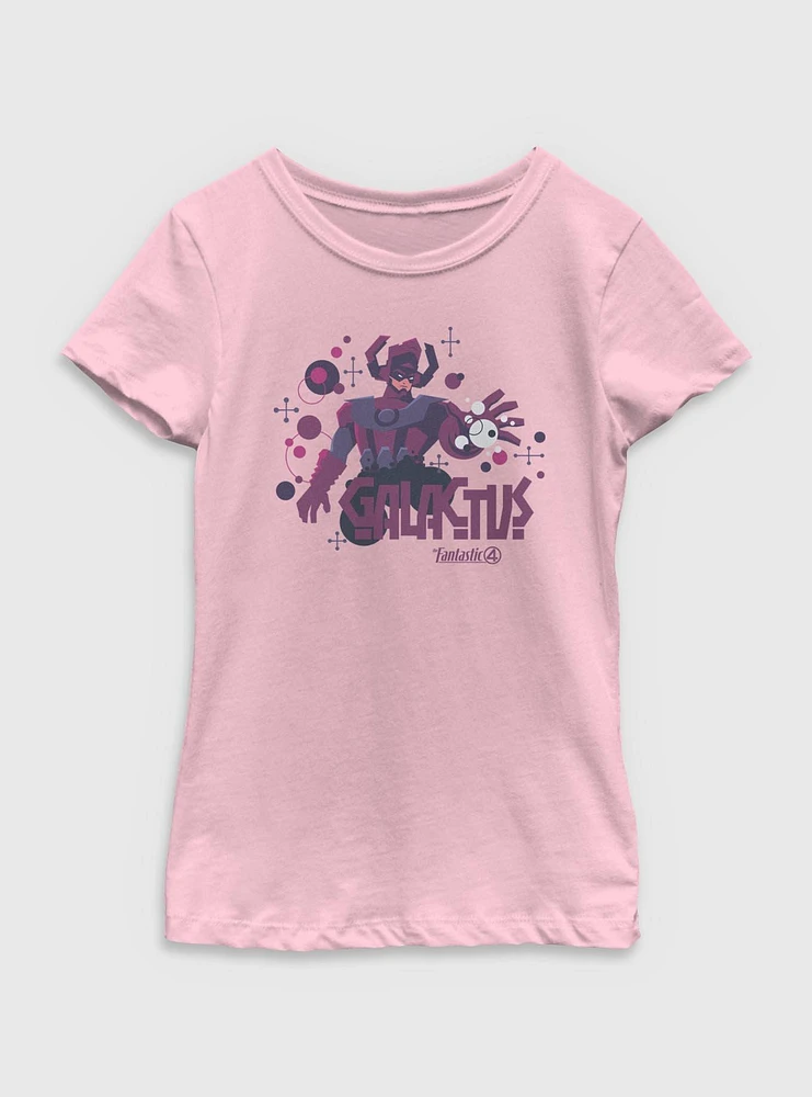 Marvel The Fantastic Four: First Steps Retro Galactus Youth Girls T-Shirt