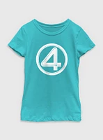 Marvel The Fantastic Four: First Steps Four Logo Youth Girls T-Shirt