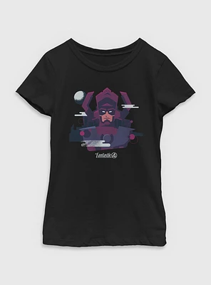 Marvel The Fantastic Four: First Steps Cosmic Power Galactus Youth Girls T-Shirt