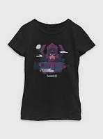 Marvel The Fantastic Four: First Steps Cosmic Power Galactus Youth Girls T-Shirt
