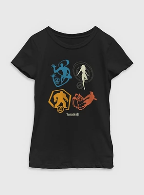 Marvel The Fantastic Four: First Steps Team Icons Youth Girls T-Shirt