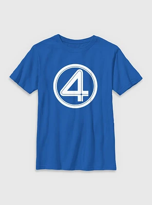 Marvel The Fantastic Four: First Steps Four Logo Youth T-Shirt