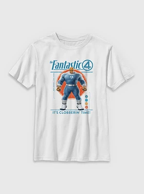 Marvel The Fantastic Four: First Steps It's Clobberin' Time Ben Grimm Thing Youth T-Shirt