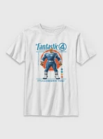 Marvel The Fantastic Four: First Steps It's Clobberin' Time Ben Grimm Thing Youth T-Shirt