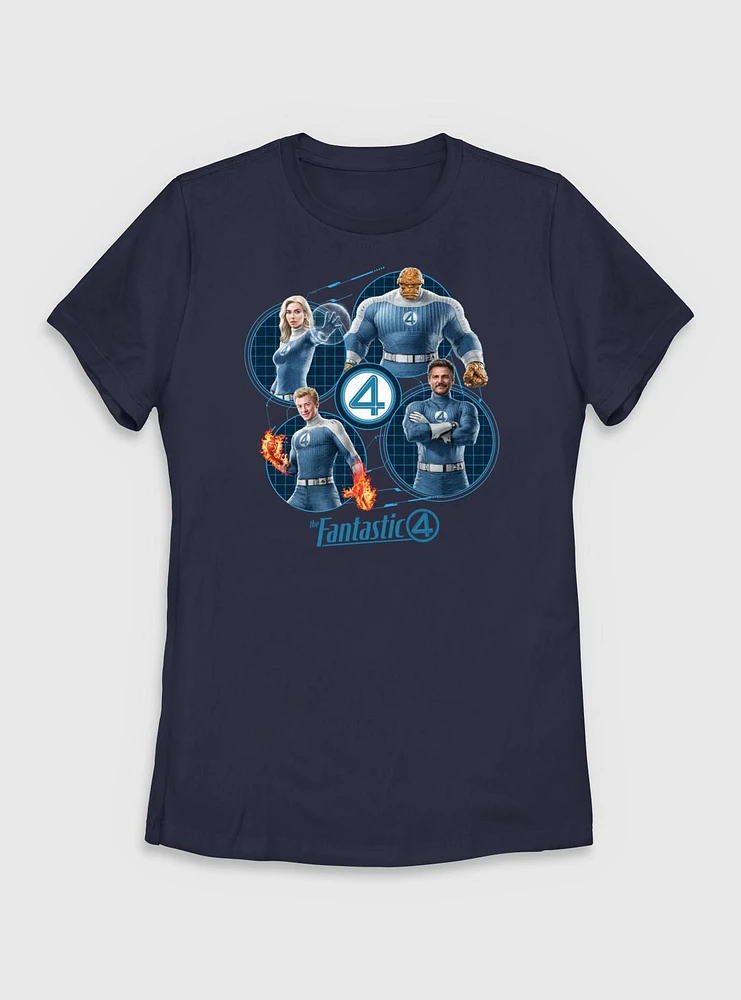 Marvel The Fantastic Four: First Steps Family Team Womens T-Shirt