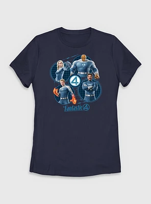 Marvel The Fantastic Four: First Steps Family Team Womens T-Shirt