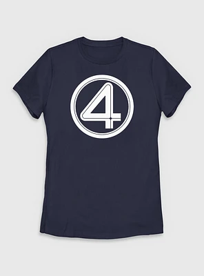 Marvel The Fantastic Four: First Steps Four Logo Womens T-Shirt