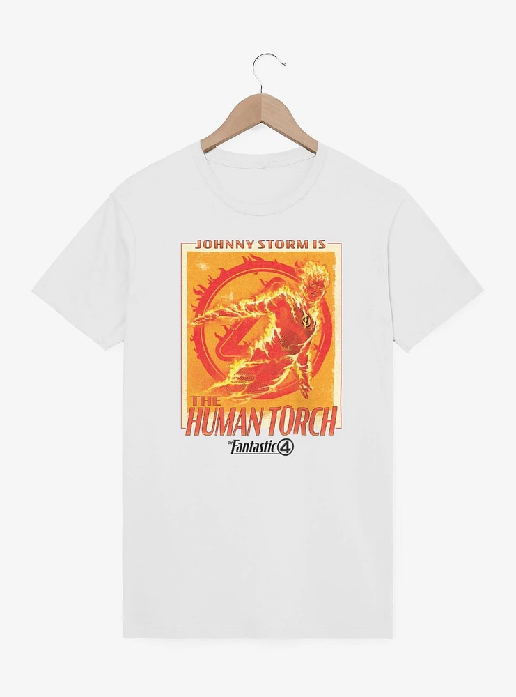 Marvel The Fantastic Four: First Steps Johnny Storm Is Human Torch T-Shirt