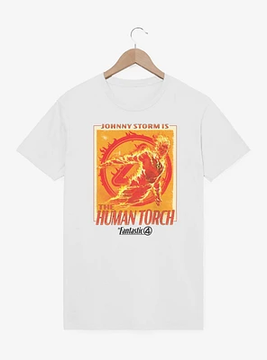 Marvel The Fantastic Four: First Steps Johnny Storm Is Human Torch T-Shirt